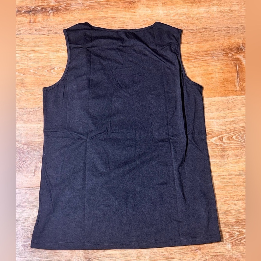 Black Graphic Tank Top - Picture 3 of 3